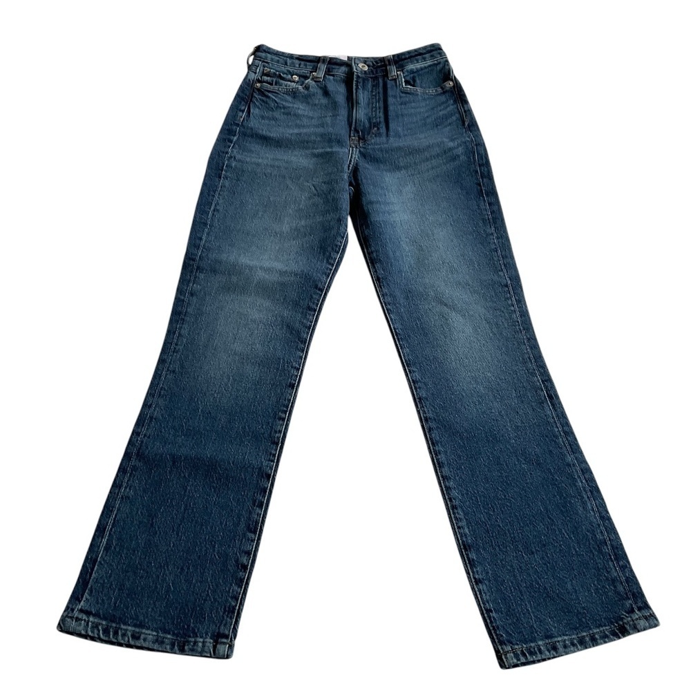 H&M Women’s Vintage Mom Jeans Sz 0 Blue Loose Fit High Waist Ankle Denim Classic